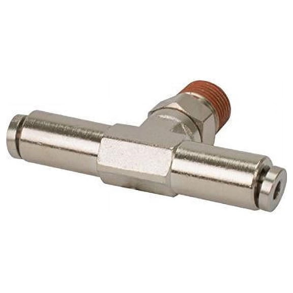 Viair 11814 0.12 in. NPT M 0.12 to 0.12 in. Swivel T-Fitting - DOT Approved - 2 Piece
