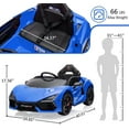 thumbnail image 7 of EastVita 12V Kids Ride On Car, Licensed Lamborghini Revuelto Electric Car for Kids Over 37 Months, Battery Powered Sports Car Toy blue, 7 of 7