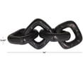 thumbnail image 3 of 14" x 3" Black Aluminum Chain Sculpture, by DecMode, 3 of 7