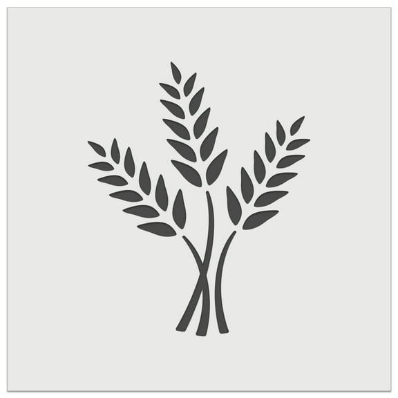 Wheat Stems Bread Baking DIY Cookie Wall Craft Stencil - 5.5 Inch