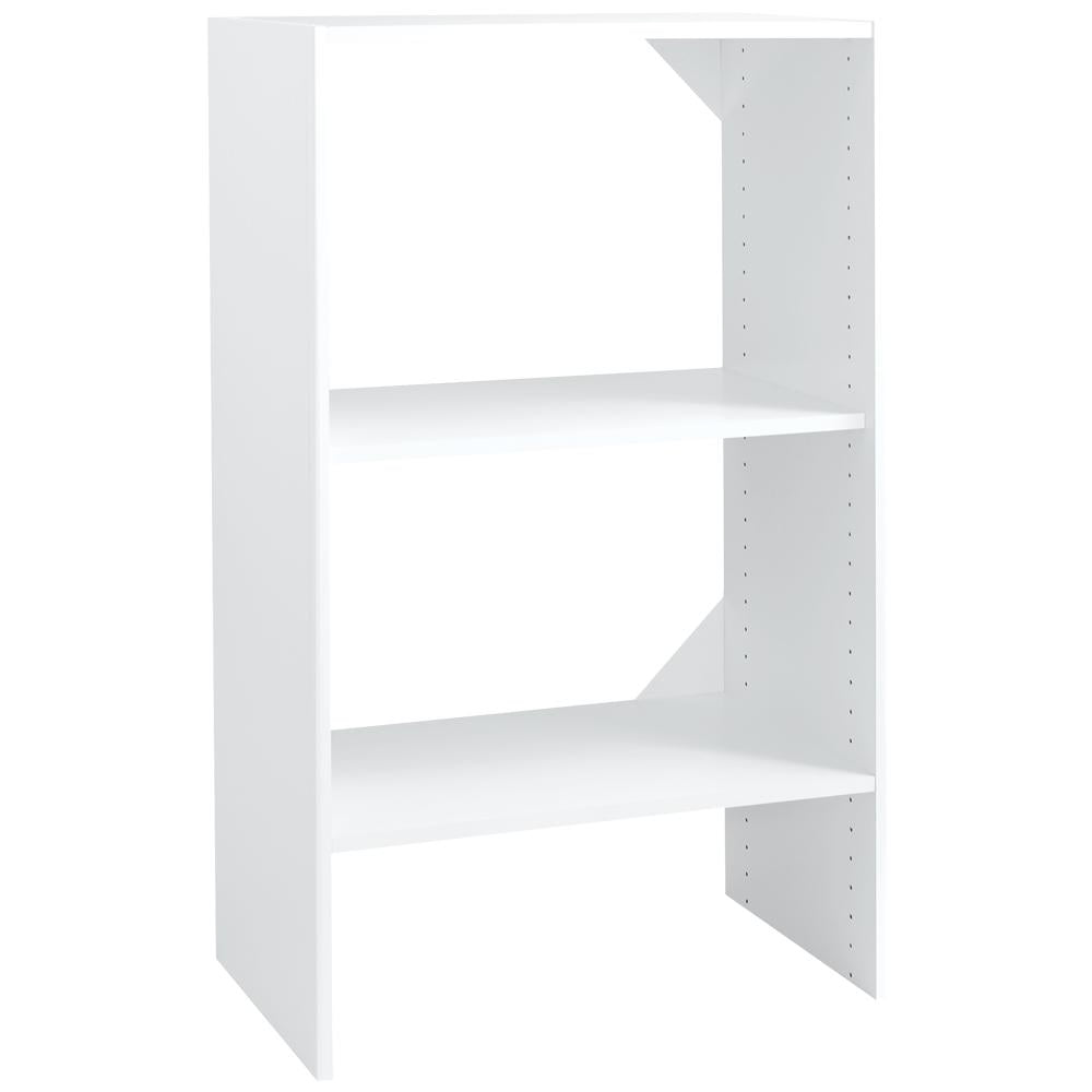 Hampton Bay 25 in. W x 41.5 in. H 3-Shelf Stackable Organizer Storage
