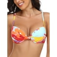 thumbnail image 1 of RELLECIGA Haut de Bikini Rehausseur pour Femme, devant Torsadé, Maillot de Bain à Armatures, 1 of 7