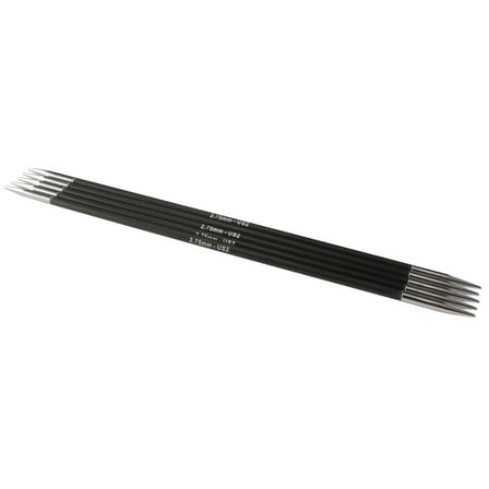 KnitPro-Karbonz Double Point Knitting Needles 8"-Size 2/2.75mm