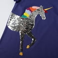 thumbnail image 3 of Maxcozy Kids Toddler Girls Cotton Casual Cartoon Sequins Unicorn Sundress Tutu Dresses 4-5T, 3 of 6