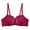 Wine, variant on Women's Push Up Bra Racerback Front Closure Bras Lace Padded Underwire Floral Plus Size Seamless Bra for Large Bust
