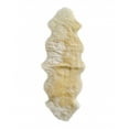 thumbnail image 1 of homeroots decor 293191 24" x 72" x 2" Gold Double Sheepskin - Area Rug, 1 of 2