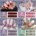 thumbnail image 3 of 14Tips DIY NAil Art Making Simple Self-Adhesive Foil Glittering French Manicure Decal Gel Nail Polish Strips Gel Nail Stickers Gel Full Nail Wraps Nail Art Stickers BLACK, 3 of 6