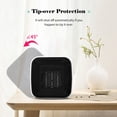 thumbnail image 3 of Electric Space Overheat & -over Protection Quiet Space with 2 Heating Modes PTC Ceramic Heating for Office Bedroom Desk, 3 of 7