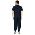 thumbnail image 4 of Inkmeso SolidPajama Set For Mens Short Sleeve Sleepwear Round NeckNightwearPj Set, 4 of 7
