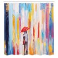 thumbnail image 3 of Ambesonne Love Shower Curtain, Painting Effect Romance, 69"Wx84"L, Multicolor, 3 of 5