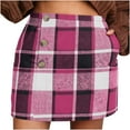 thumbnail image 3 of THDHVS Pencil Skirt,Plaid Skirts for Women Pencil Mini Skirts for Women High Waist Bodycon Holiday Fall Winter Skirts Trendy,Skirts for Women, 3 of 9
