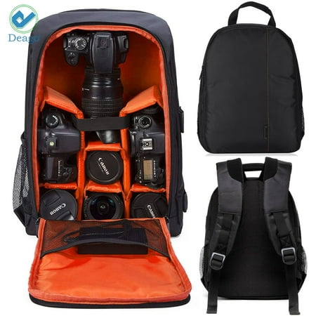 Deago Waterproof Professional DSLR Camera Backpack For Canon Nikon Sony Olympus and Lenses Accessories