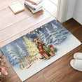 thumbnail image 2 of Merry Christmas Airedale Terrier Snowy Winter with Gifts Tree Decorations Doormat Dale Waterside Dog Lover Indoor Outdoor Welcome Mat - 12020, 2 of 5