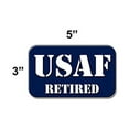 thumbnail image 2 of Curb-N-Sign 2 Reflective Vinyl Decals, 3x5in, (Air Force Retired), 2 of 2