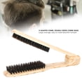 thumbnail image 4 of Peine para alisar el cabello EOTVIA cerdas de jabalí profesional en forma de V, 4 of 6