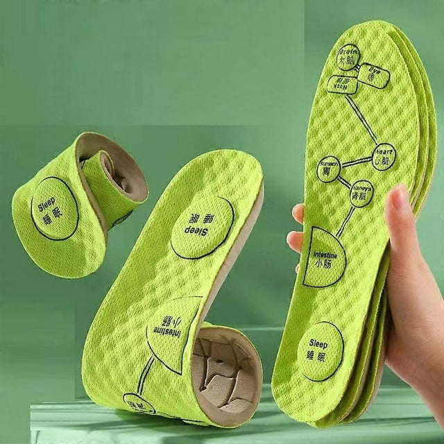 Foot Acupressure Insole Men Women Soft Breathable Sports Cushion Inserts Sweat-absorbing Deodorant Insole Shoe Pads(Figure 2 unproducts)