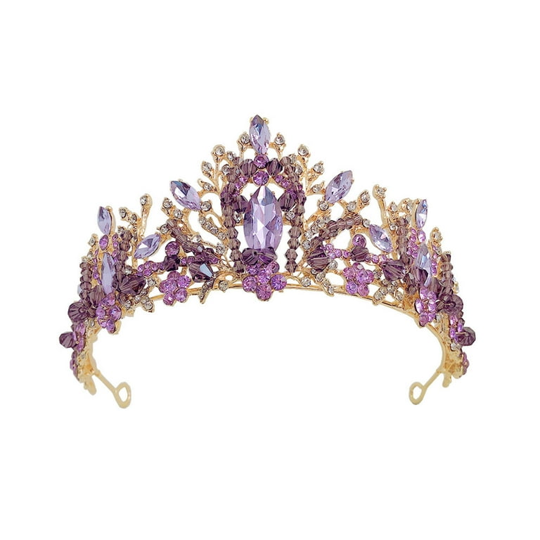Purple cheap birthday crown