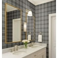 thumbnail image 4 of S4Sassy Plaid Checks Wallpaper - Gray Wall Covering, 25" x 60" Self-Adhesive Vinyl Walls Paper, Wall Wrap, Easy DIY Walls Covering For Farmhouse Bedroom, Living Room, Cabinets, Living Spaces, 4 of 9