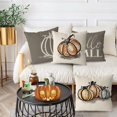 thumbnail image 5 of Fall Pillow Covers 16x16 Inch Pumpkins Grey Autumn Harvest Hello Fall Throw Pillowcase Holiday Home Decor Sofa Bedroom Cushion Case Outdoor Indoor Decorations Set of 4, 5 of 6