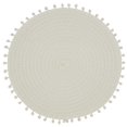 thumbnail image 1 of Saro Lifestyle 2802.W15R Set de 4 Sets de Table Ronds 15 Po. Pompon, Blanc, 1 of 4