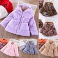 thumbnail image 5 of GYRATEDREAM Toddler Baby Girl Winter Coat Dress Coat Warm Woolen Jacket Long Sleeve Zipper Trench Coat Kids Peacoat Outwear Clothes for 3Y Pink, 5 of 6