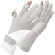 thumbnail image 1 of Guantes de protección UV para mujer, guantes transpirables para el sol, guantes antideslizantes para pantalla táctil para conducir, ciclismo, golf, senderismo, pesca, 1 par (gris blanco), 1 of 5