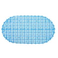 thumbnail image 2 of 1 Pc Pebbles Bath Mat Clear Non-Slip Bathtub Mat with Suction Cups, Drain Holes for Bathroom Showers, Tub, Machine Washable, BPA, Latex Free Safe Shower Mats, 24.02x13.78 Inch, Blue, 2 of 3