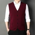 thumbnail image 3 of Bcfgryg Male Knitwear Shoulder Vests Fashion Trends Sleeveless Vests Men's Vest, 3 of 5