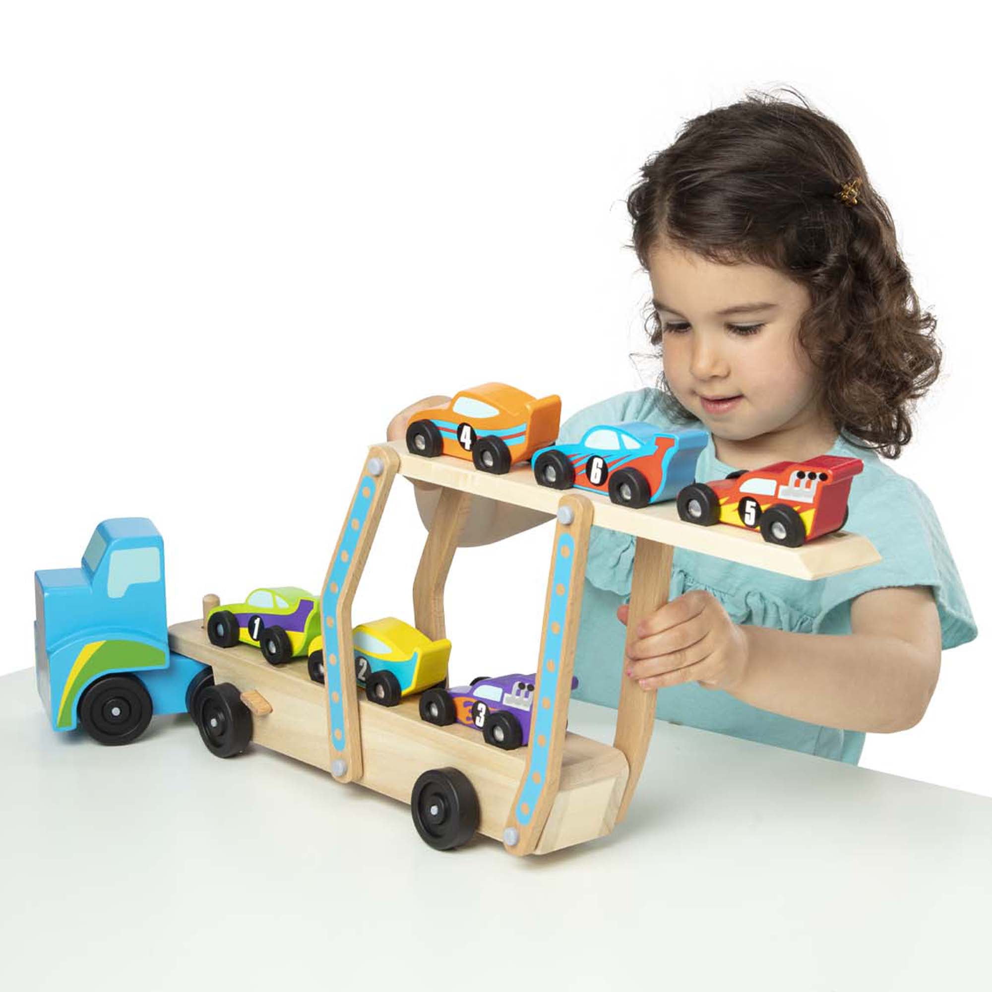 melissa and doug mega race car carrier