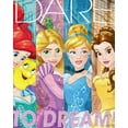 thumbnail image 2 of Disney Princesses Throw Blanket, Dreamers, Micro Raschel, 46x60, Multicolor, 1 Each, 2 of 5