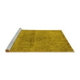 thumbnail image 2 of Ahgly Company Machine Washable Indoor Rectangle Oriental Yellow Industrial Area Rugs, 6' x 9', 2 of 4