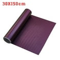 thumbnail image 6 of Purple Blue Chameleon Carbon Fiber Vinyl Film Color Change Auto Car Body Wrap, 6 of 6