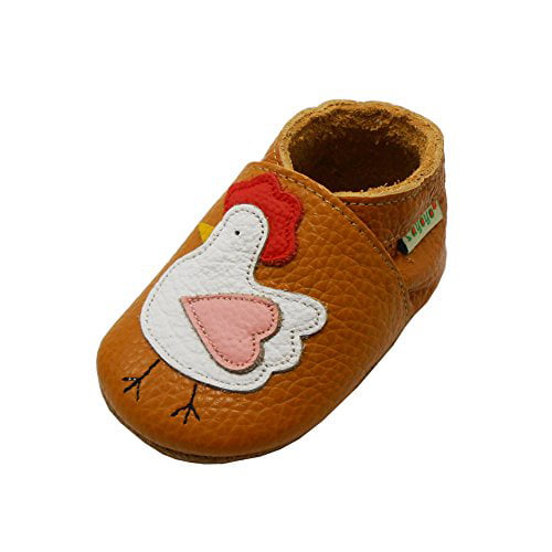 SAYOYO Baby Bear Soft Sole Leather Infant Toddler Prewalker Shoes
