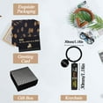 thumbnail image 5 of Dad Keychain Father’s Day Gifts from Son Daughter Rectangular Keyring Birthday Christmas Gifts for Papa Daddy - If Dad Can't Fix It No One Can Black 03, 5 of 5