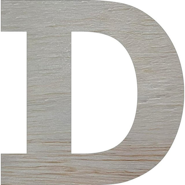 Wooden Block Letters, Unfinished 10'' Rockwell D, Craft