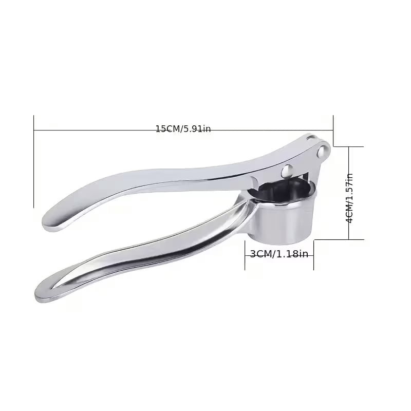 High-quality aluminum alloy garlic mince, convenient garlic and ginger chopper, with cleaning rod, a must-have kitchen tool