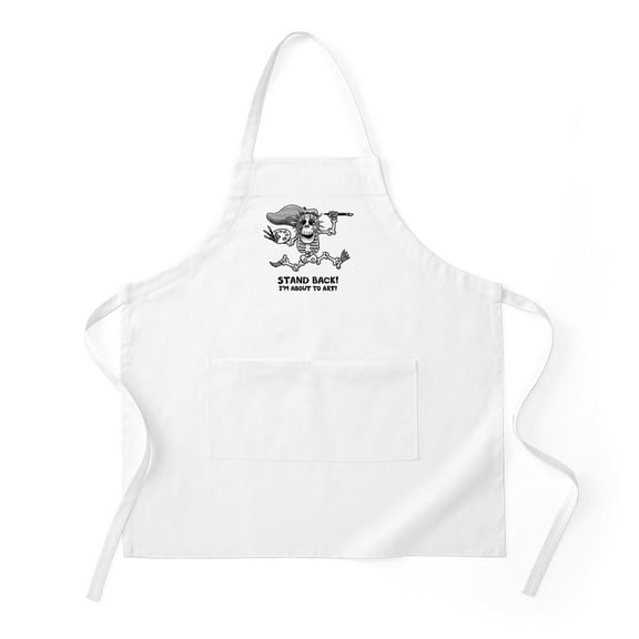 CafePress - Stand Back! - Kitchen Apron with Pockets, Grilling Apron, Baking Apron
