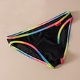 thumbnail image 2 of Yaoyar Mens Ice Silk Mesh Summer Briefs Solid Color Underwear Low Rise Quick Dry Sheer Netting Lightweight Fabric for Casual Summer Wear Briefs,Black,L, 2 of 6