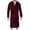 Wine, variant on QHFBli Men's Fuzzy Bath Robe, Plush Long Zip Front Flannel Bathrobe Loungewear Soft Warm Cozy Spa Shower Robe for Winter