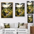 thumbnail image 4 of Designart "Countryside Green And Yellow Reverie horizon IV" Landscape & Nature Floater Framed Wall Decor, 4 of 7