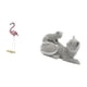 thumbnail image 5 of Estatua de flamenco de resina, figura decorativa de gato con patrón en relieve, adorno de escritorio o estante. Material de resina creativo, ideal par, 5 of 8
