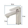 thumbnail image 3 of Monomando Foset Satín Cuello Corto Para Lavabo AEF-83, 3 of 4