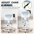 thumbnail image 6 of Coolhut Office Chair , Tall Office Desk Chair Adjustable Height and Footring, Low-Back Ergonomic Standing Desk Chair Mesh Rolling Tall Chair for Room, Office or Home, 6 of 8