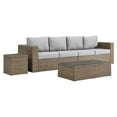 thumbnail image 2 of Modway Convene 4-Piece Outdoor Patio Furniture Set in Cappuccino Gray, 2 of 10