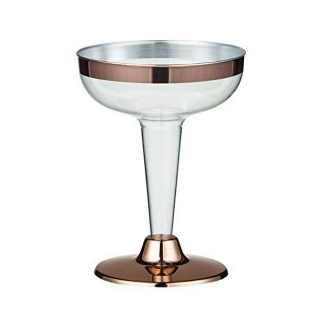 Martini Glasses 50Count Unbreakable Plastic Cocktail Glasses