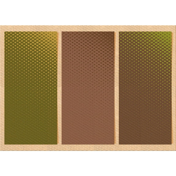Ahgly Company Machine Washable Indoor Rectangle Transitional Saddle Brown Area Rugs, 2' x 5'