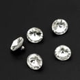 thumbnail image 5 of 10 piezas/lote de botones negros de 10 mm con forma de diamante rojo, pequeños botones de metal para mujer, botones decorativos exquisitos para camisa y falda C355, 5 of 5