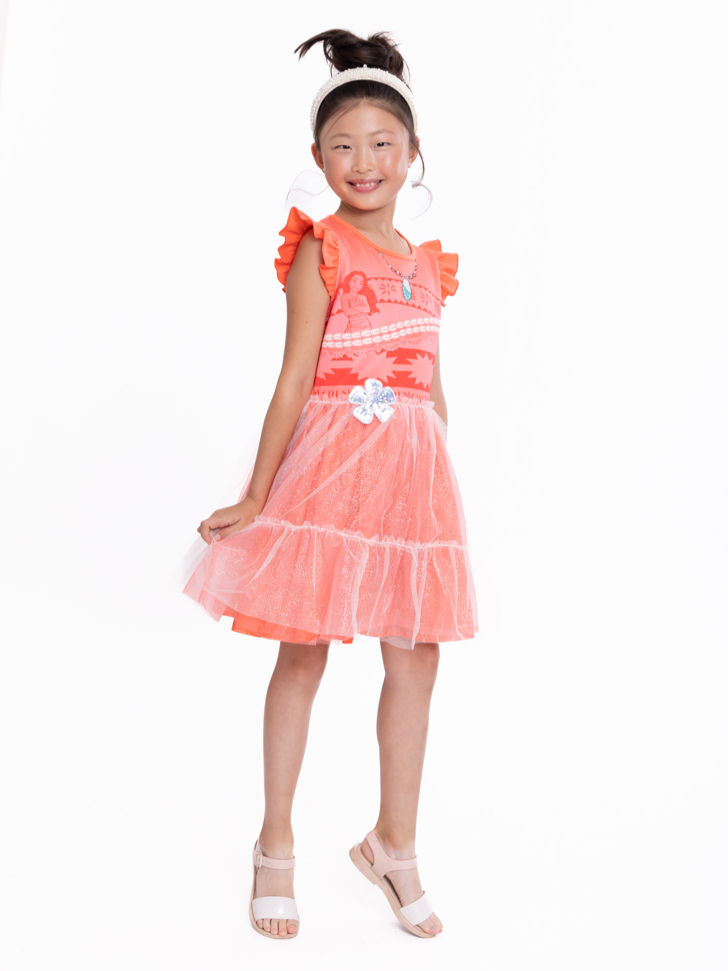 Disney Girls' Moana Princess Cosplay Dress, Sizes 4-16 - image 3 of 14