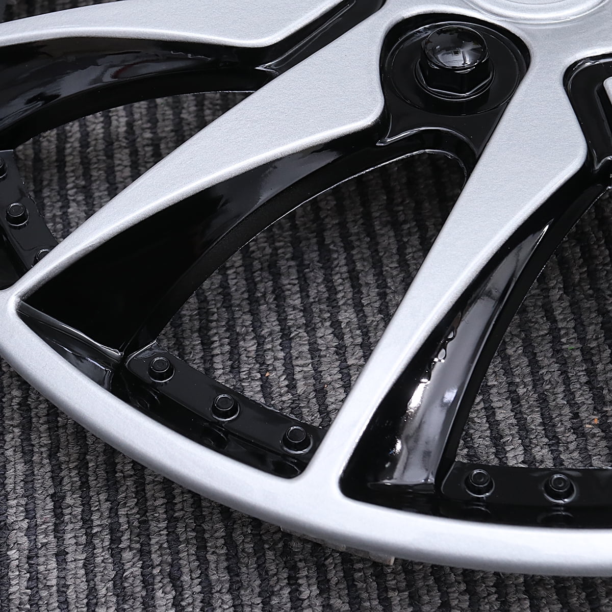 CATIEBYE Wheel Caps Car Wheel Protection Hubcaps Improved Design 1Set