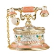 thumbnail image 2 of Organizador de joyería Yinane con bisagras para pendientes y rosa, 2 of 8